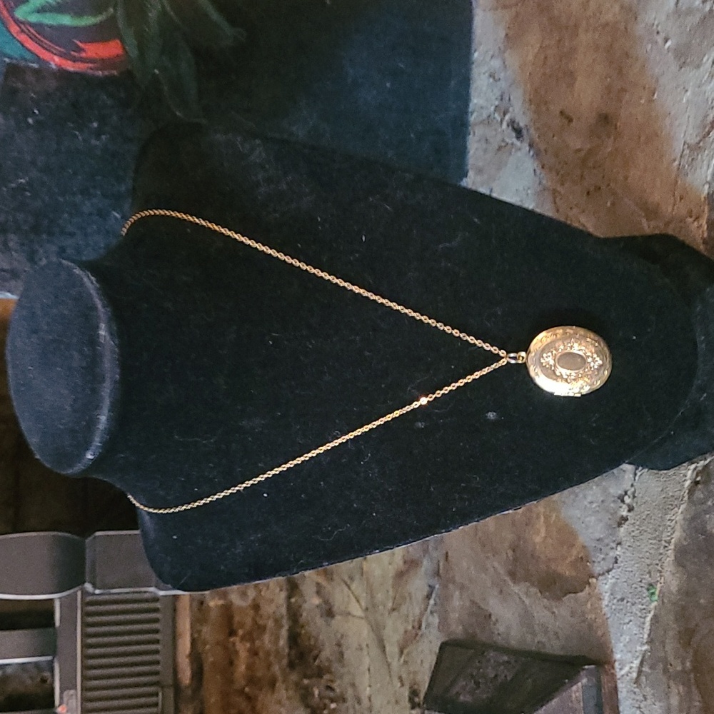 Gold Toned Silver Locket